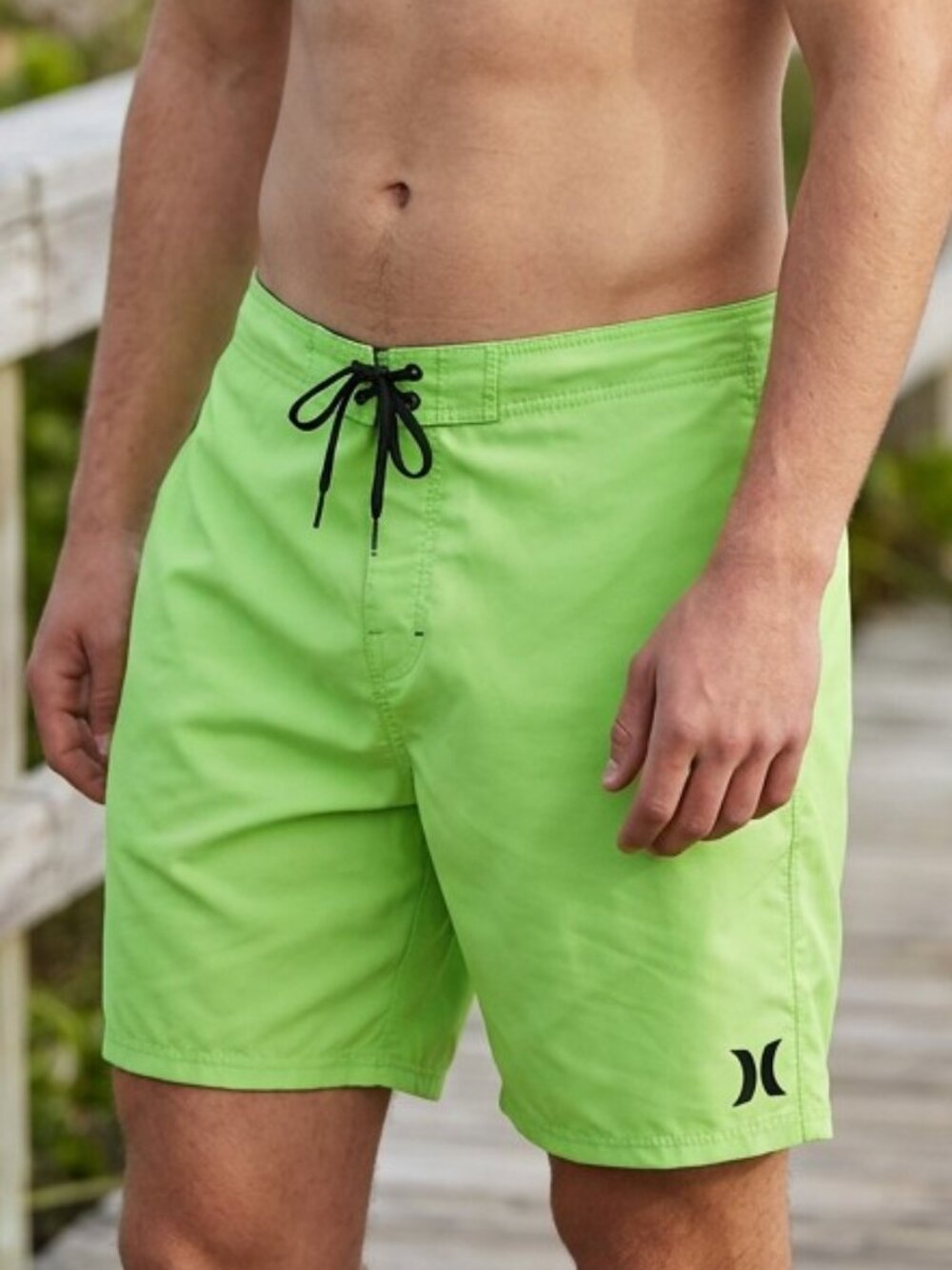 Hurley X Board Shorts Neon Green Swim Shorts (Size 40)